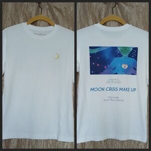 Uniqlo UT × Sailor Moon T-Shirt Pretty Guardian Crisis Women's XXS White Cotton